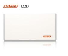 Selfsat H22D+ Flachantenne mit austauschbaren Single LNB + Fensterhalterung