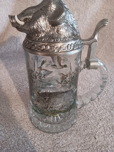 Vintage glaskrug sks rein - vintage,