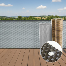 Sichtschutz Rattan Balkon mit