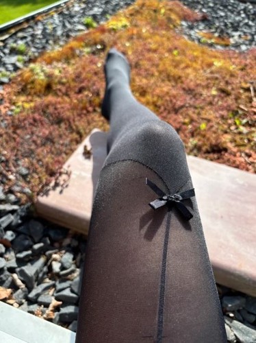 Sexy strumpfhose mit - sexy,