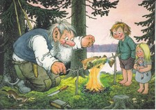 Künstlerkarte TROLLE GRILEN