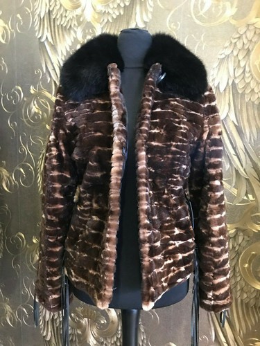 Nerz geschoren jacke braun - nerz,