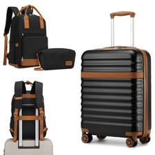 20 Zoll ABS+PC Handgepäck Hartschalenkoffer 4-Rader Trolley koffer+Kabinentasche