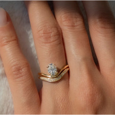 Karat gelbgold ring set - ring,