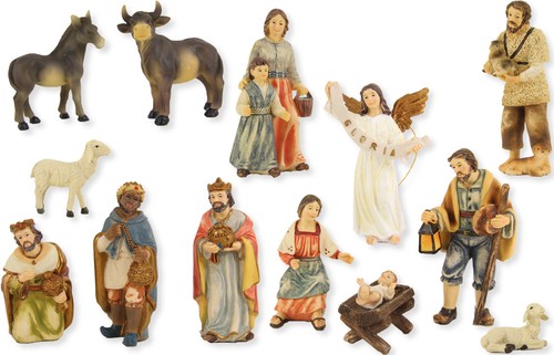 Krippenfiguren set teilig - set, 13-teilig