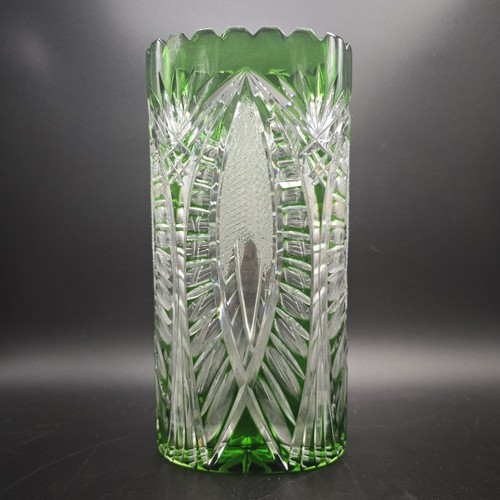 Vase oval bleikristall - vase,