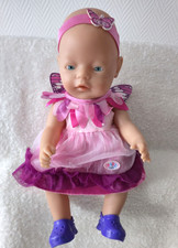 Zapf Baby Born Puppe 43 cm  Spielpuppe Badepuppe Vinylpuppe mit viel Zubehör