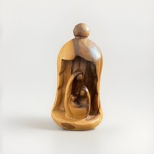 weihnachtskrippe Olivenholz Glocke HxB ca 12x 6,5 cm