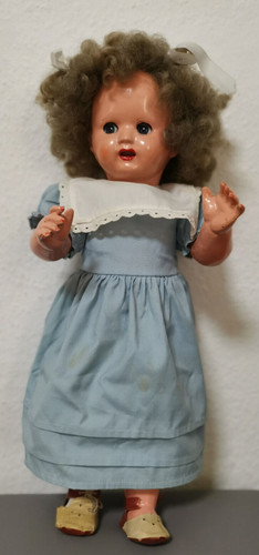 Antike puppe mit schlafaugen - puppe, &