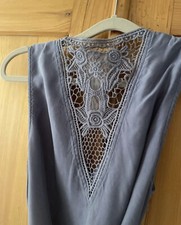 Kleid Sommer Ekyog Gr 40 Cupro Material mit Bindeguertel