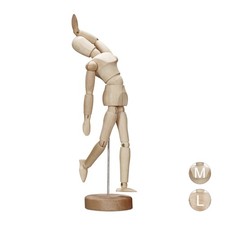 Gliederpuppe Holzfigur Zeichenmodell Gelenkfigur natur Künstlerpuppe beweglich