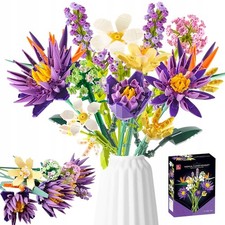 890 Stück Blumen Bausteine Set Blumenstrauß Bauspielzeug Valentinstag Geschenk