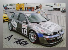 Motorsport Autogrammkarte Andreas Kolb, Seat Leon Supercopa