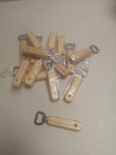 Flaschenöffner aus Holz, 16 Stück tragbare Bierflaschenöffner für Getränke, Apfe