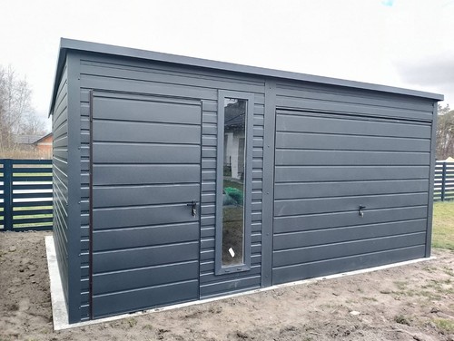 Modernes gartenhaus metall 5x4 - modernes,