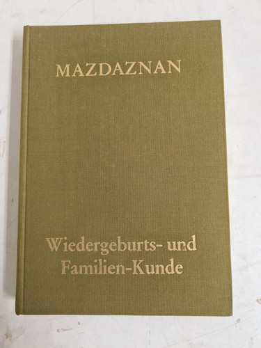 Mazdaznan wiedergeburts und - -,