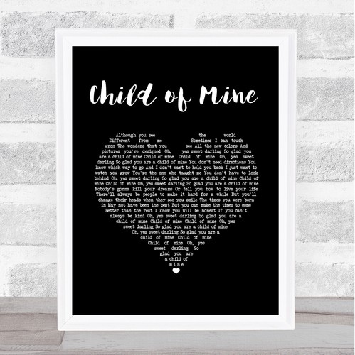 Child mine black heart - black, song