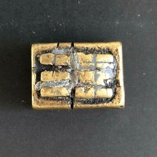 Block 22/17/10 mm Ashanti (Westafrika)  altes Goldgewicht Bronze / Messing ?