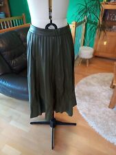 Shein Kunstlederrock 40/42 Neu Olivgrün Maxi