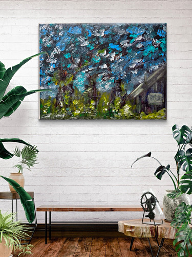 Wandbild abstrakte kunst - abstrakte,