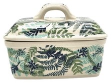 Butter-Kästchen Dekor Farn - II Wahl