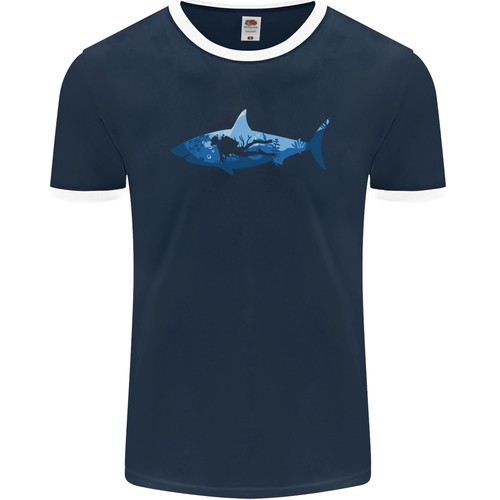Great white shark taucher - great,
