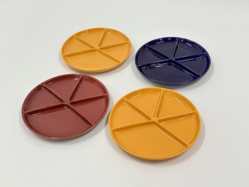 Set fondue teller vintage - set,