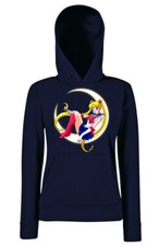 Youth Designz Damen Hoodie Sailor Moon Pullover Print Logo Anime Manga Cartoon
