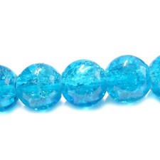 Glasperlen Crackle rund 8 mm