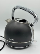 Arendo - Wasserkocher Retro Edelstahl Teekessel im Vintage Style - max. 2200 Wat