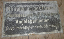 Original altes DDR Schild MDI Stasi Amtsschild Strasburg