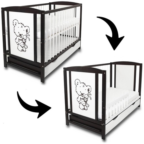 Babybett gitterbett 2in1 - babybett,