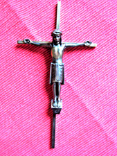 Altes Kruzifix Kreuz Wandkreuz Messing
