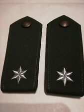 1 PAAR POLIZEI SCHULTERSTÜCKE (RÄNGE SORT.) GRÜN/SILBER/GOLD Schulterklappen