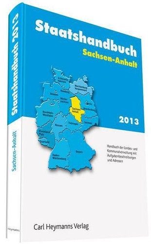 Staatshandbuch sachsen anhalt - staatshandbuch, sachsen-anhalt