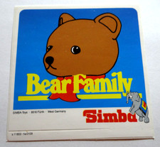 Werbe-Aufkleber Bear Family