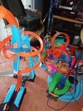 Hot Wheels Set Bahn Konvolut ca 10 Sets Einzelteile Gebraucht Verschiedene Teile