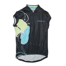 CROSSWAVE Radtrikot Damen schwarz ärmellos 1/4 Reißverschluss M