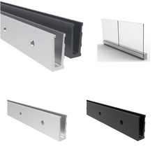 Ganzglasgeländer Aluminium