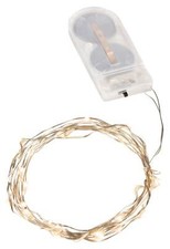 LED Lichterketten Draht silber