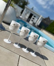 1 Stk. Moet Chandon, Ice Imperial Champagner Glas Acryl Becher  Weiß, NEU