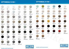 OTTOSEAL® S 100 Verarbeiter-Farbtafel Farbkarte Musterkarte Bestimmungskarte