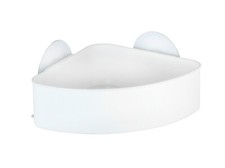 WENKO Bad Regal Eck Ablage Osimo Accessoires ohne bohren WC Dusche Aufbewahrung