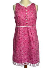 Lilly Pulitzer Jubilee Pink Dress Size 10 Butterfly Fairy Preppy 50´s-inspired