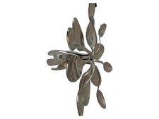 D.I.D Dekoschale Modern Silber Metall Löffel Design Schale Wohnzimmer Deko