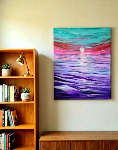Acrylbild abstrakt unikat - abstrakt,