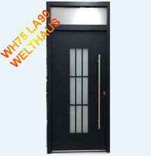 WeltHaus Haustür mit Oberlicht WH75 LA90 Aluminium mit Kunststoff Eingangstür 