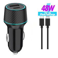 Für iPhone 14 13 12 11 X Xs Max 8 7 6 Usb Power 48W Kfz Autoladegerät Ladekabel 