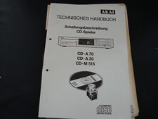 Original Schaltungsbeschreibung AKAI CD-A70 CD-A30 CD-M515