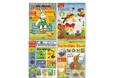 Bastelhefte - Fensterbilder für Ostern - 4 Bastelhefte